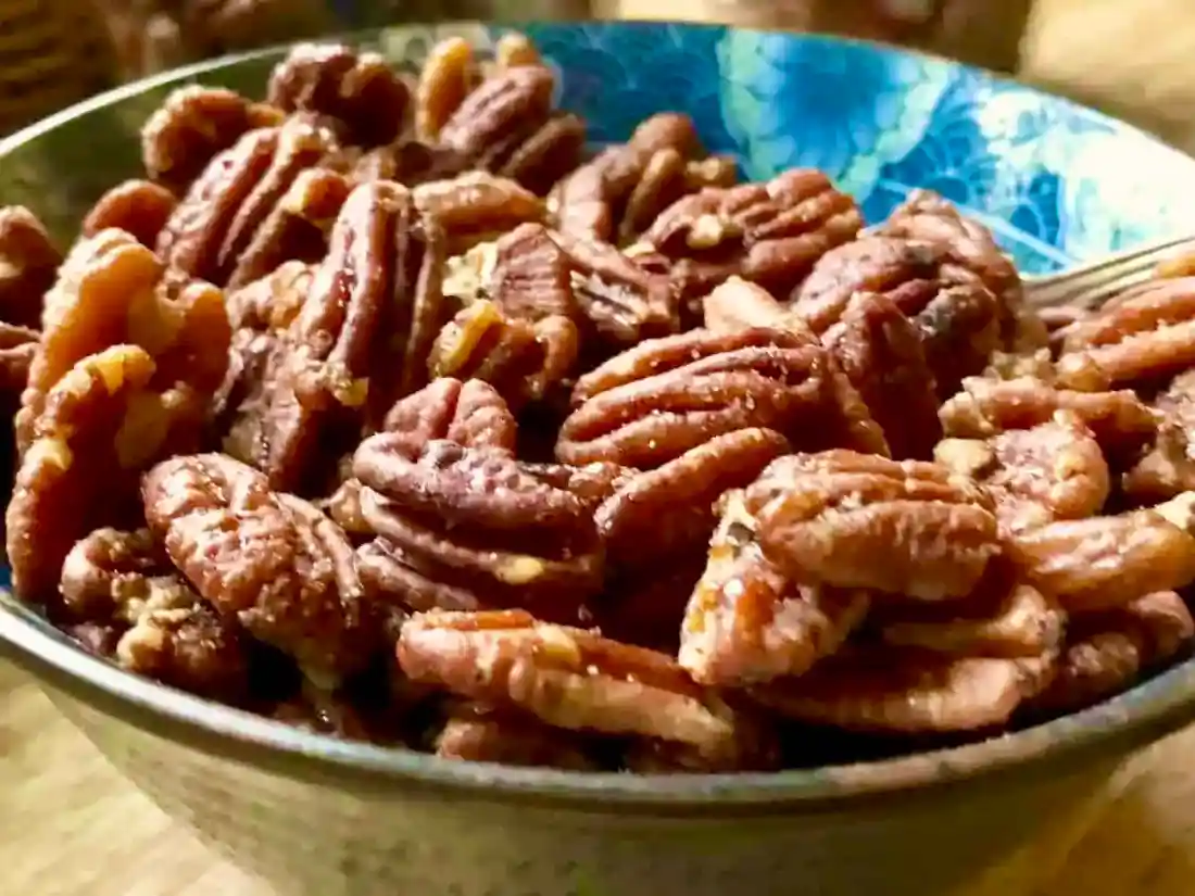 Sweet-Savory Butter-Roasted Pecans
